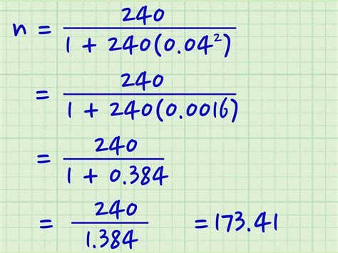 how to calculate sample size in research